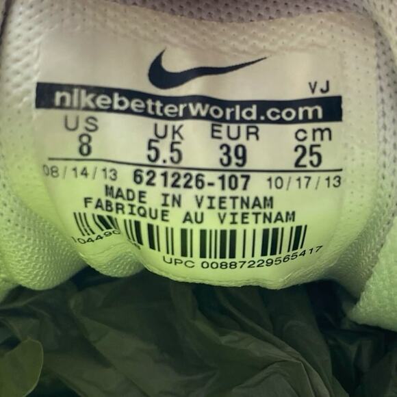 NIKE AIR MAX “Tailwind 6” White/Green Running Shoes Womens Size 8 - Picture 8 of 12